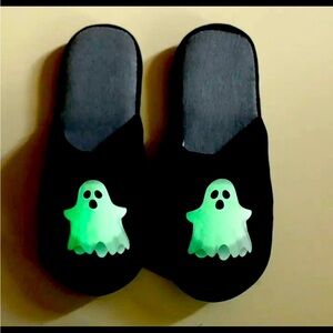 Brand new glow in the dark ghost slippers